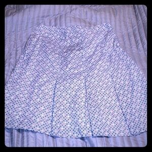 Pleated Oscar de la renta pink black white skirt